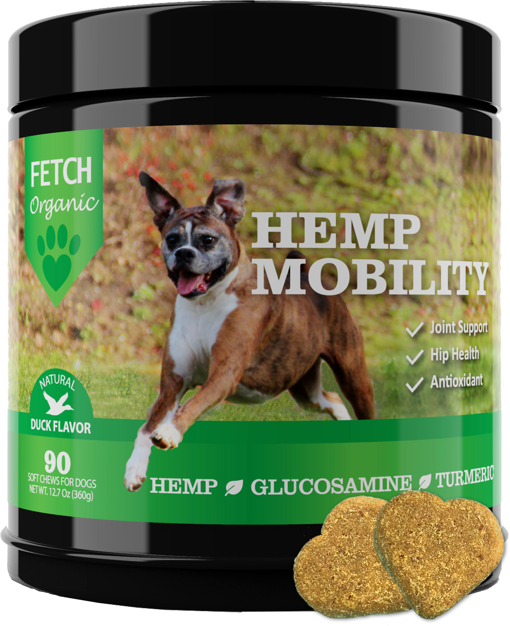 Hemp Mobility Hip & Joint Supplement <br>with Organic Turmeric, Glucosamine & Organic Hemp Oil